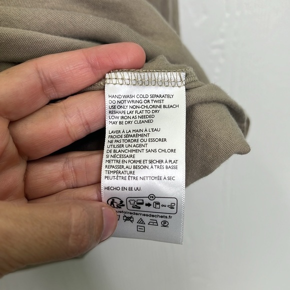 Free People - Dallas Ground Coriander Long Sleeve Twisted Tunic Blouse Small - Picture 8 of 10